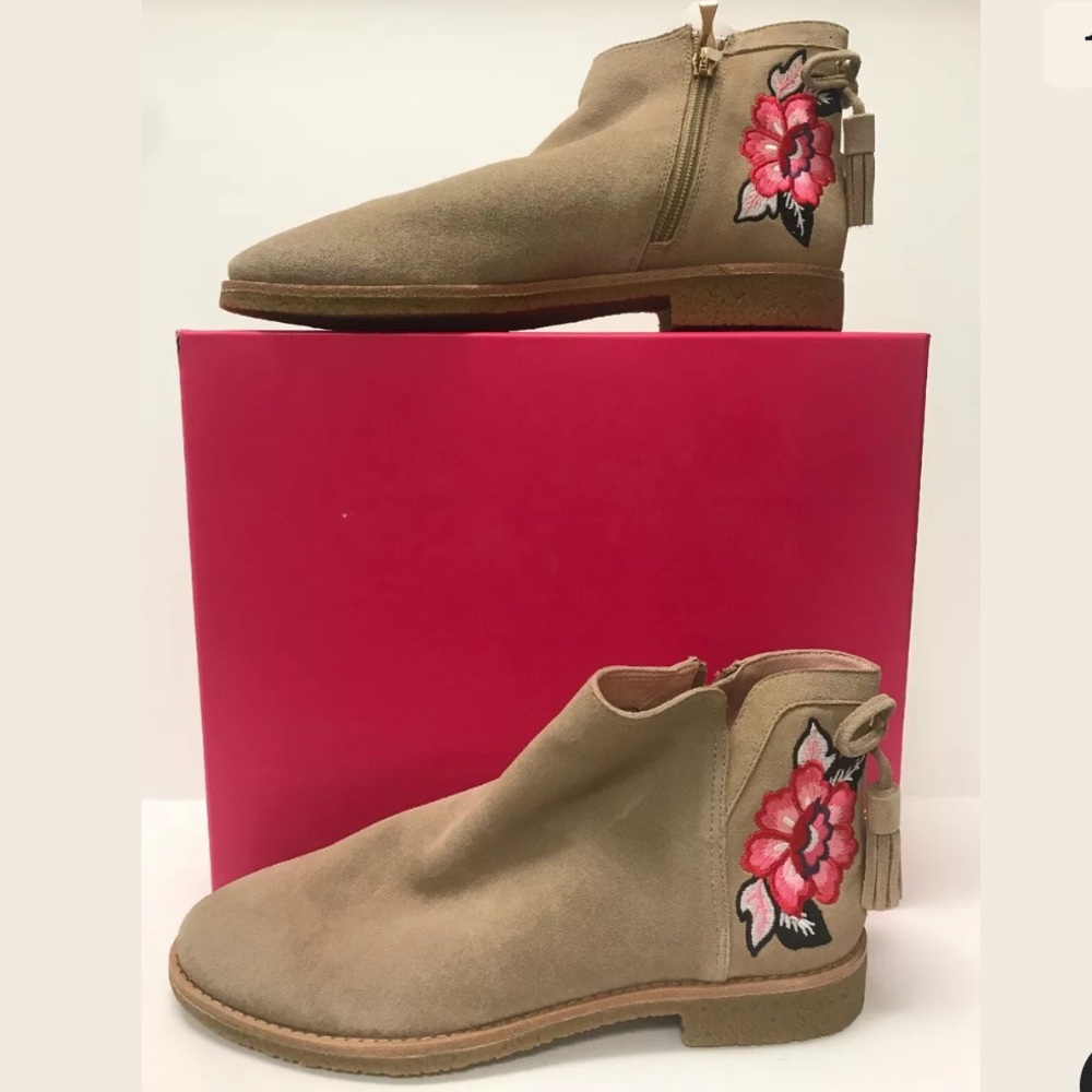 KATE SPADE Booties Bellville Beige Suede Boots